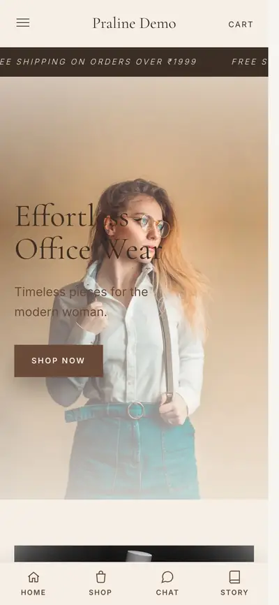 Mocha Boutique theme preview